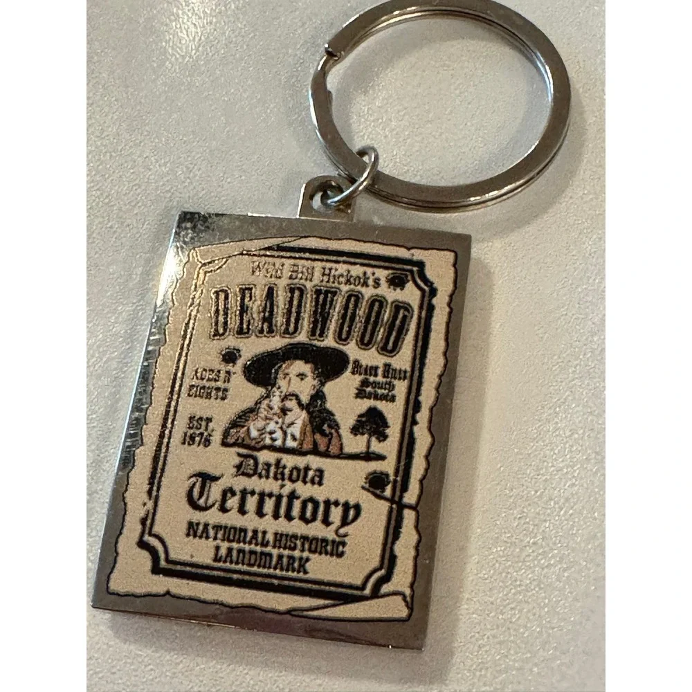 Deadwood Dakota Territory National‎ Historic Landmark Wild Bill Hickok Keychain